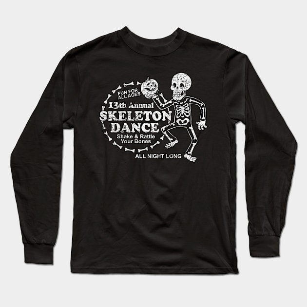 Skeleton Dance Long Sleeve T-Shirt by chrisraimoart